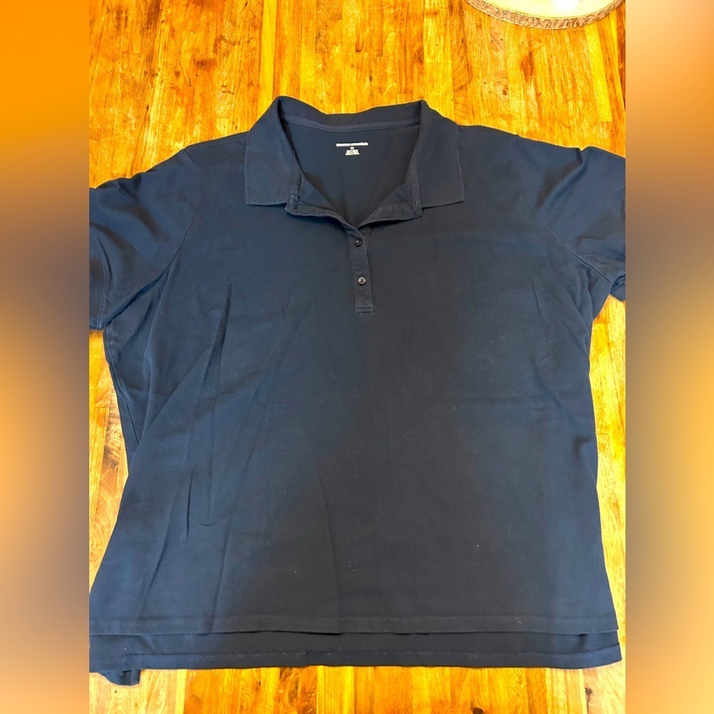 Amazon Basics Ladies Black Polo - Size 3X - Excellent Condition